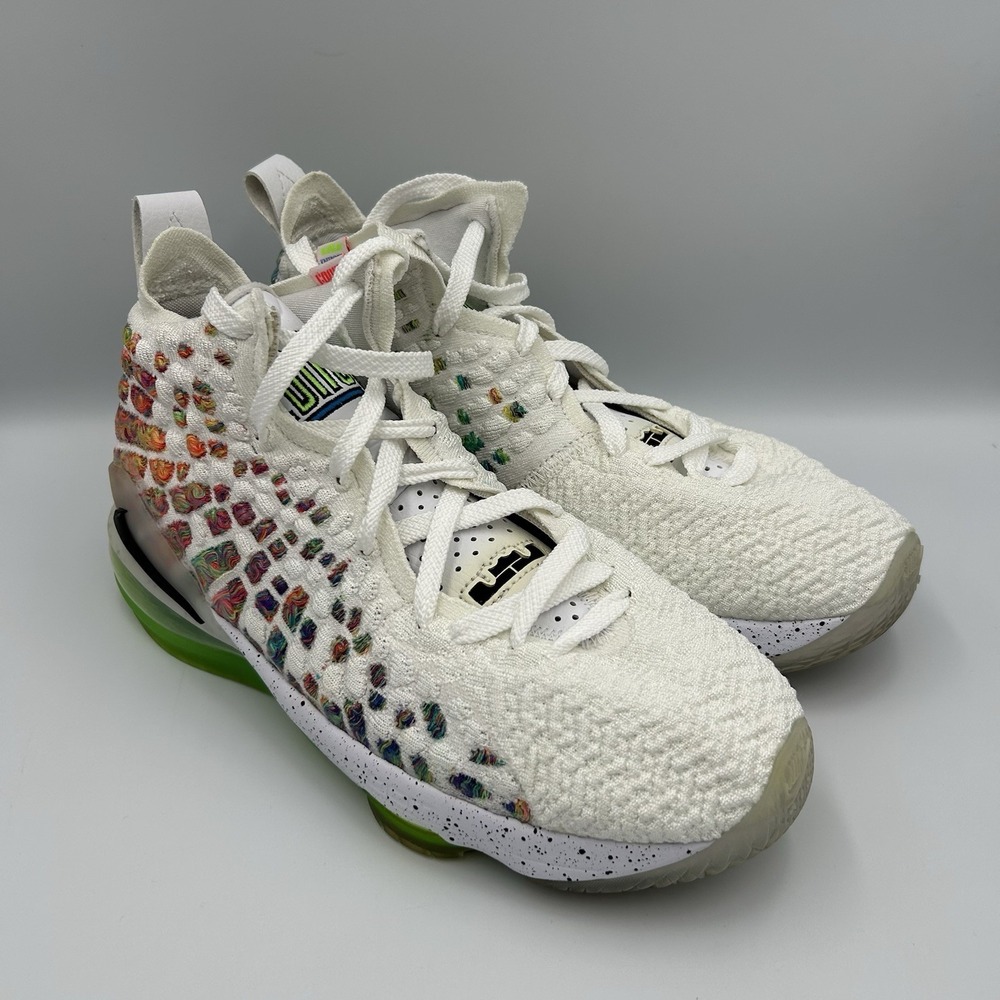 Nike LeBron 17 XVII "Command‎ Force" White Multicolor Basketball 7Y